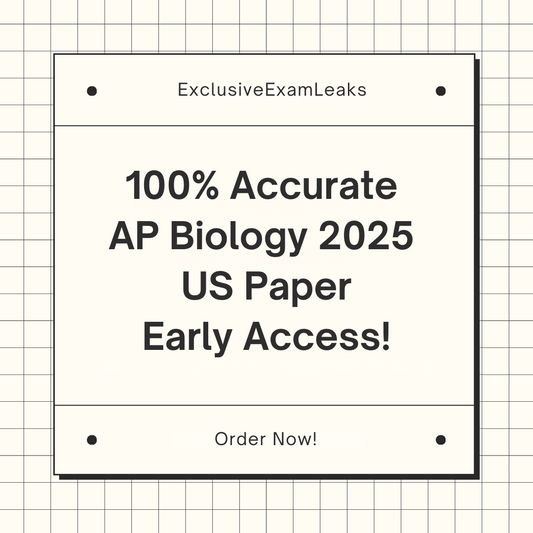 AP Biology 2025 US MCQ & FRQ Leak