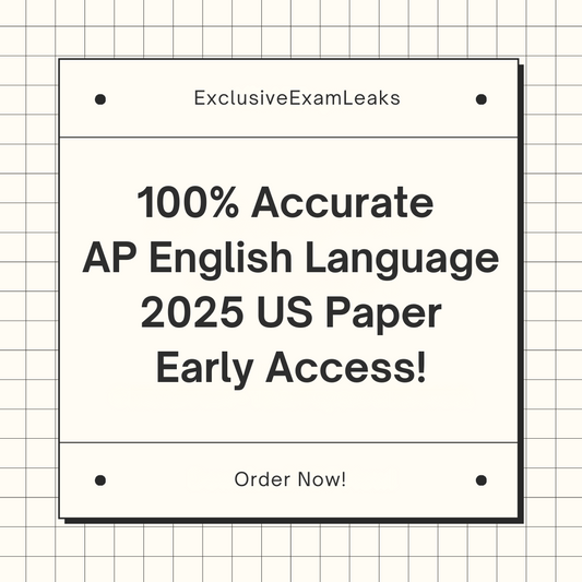 AP English Language 2025 US MCQ & FRQ Leaks