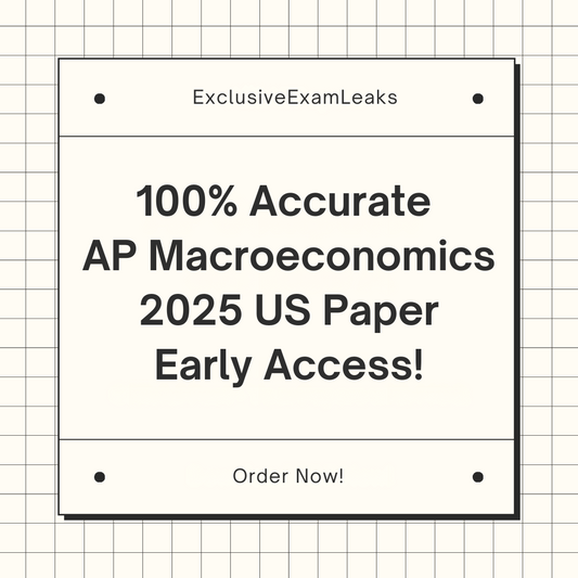 AP Macroeconomics 2025 US MCQ & FRQ Leaks