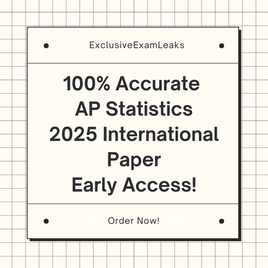 AP Statistics 2025 International MCQ & FRQ Leaks