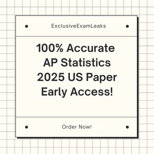 AP Statistics 2025 US MCQ & FRQ Leaks